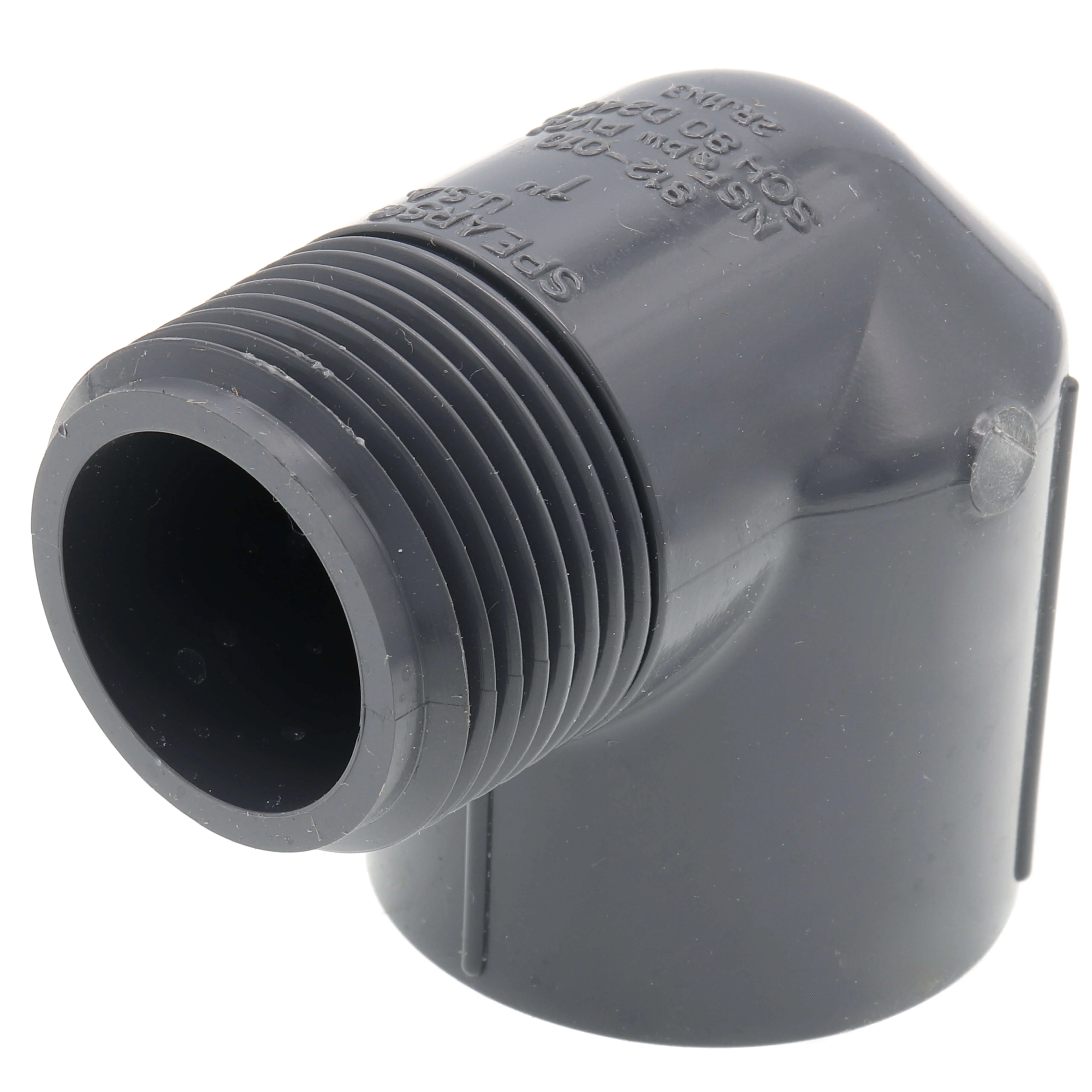 SPEARS VALVES 812-010 Street Elbow, 90 Deg., MPT x FPT, Schedule 80, 1 Size, PVC | BU7LEX