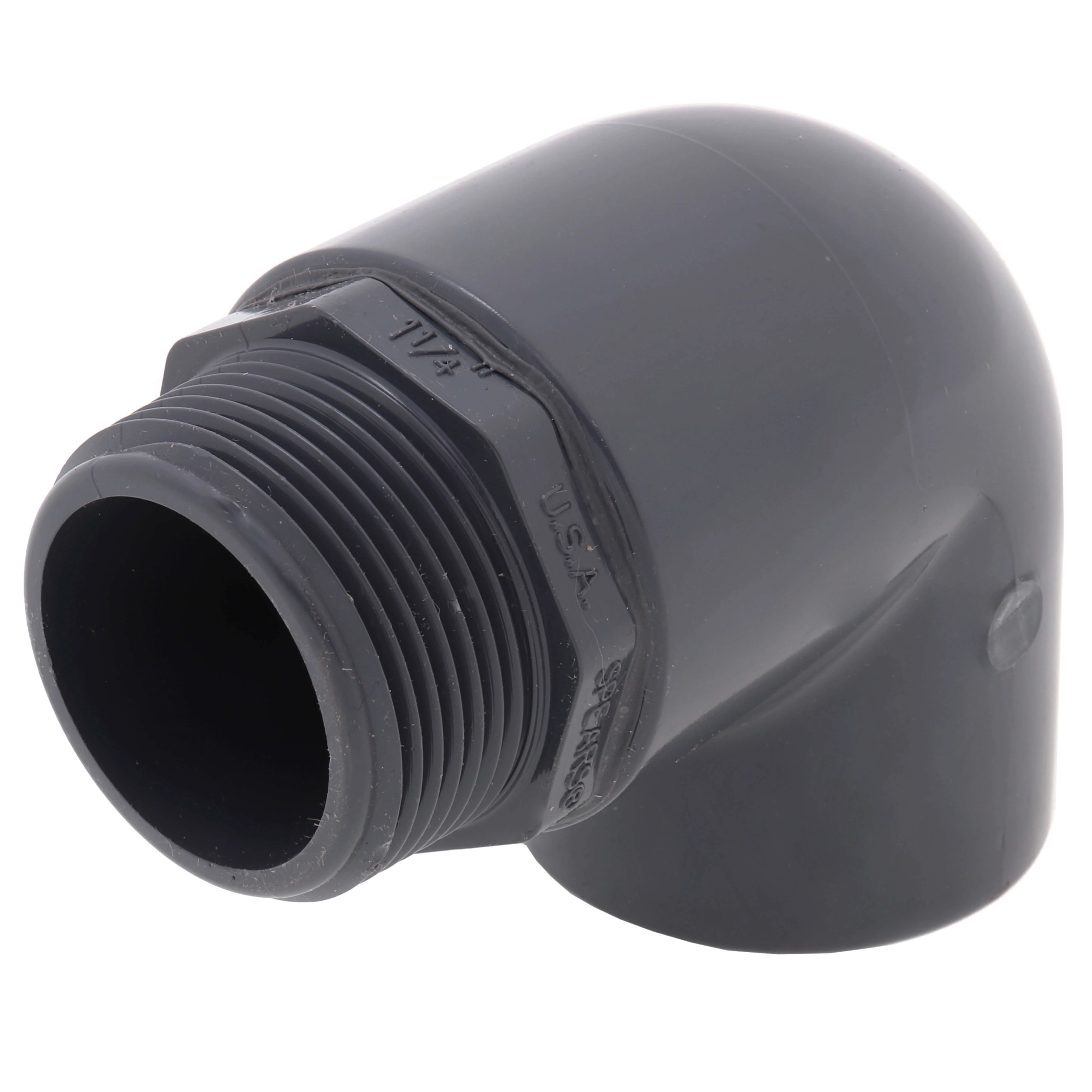 SPEARS VALVES 812-012 Street Elbow, 90 Deg., MPT x FPT, Schedule 80, 1-1/4 Size, PVC | BU7ARC