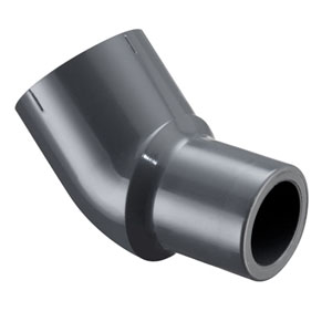 SPEARS VALVES 827-005 Street Elbow, 45 Deg., Spigot x Socket, Schedule 80, 1/2 Size, PVC | BU7CFP