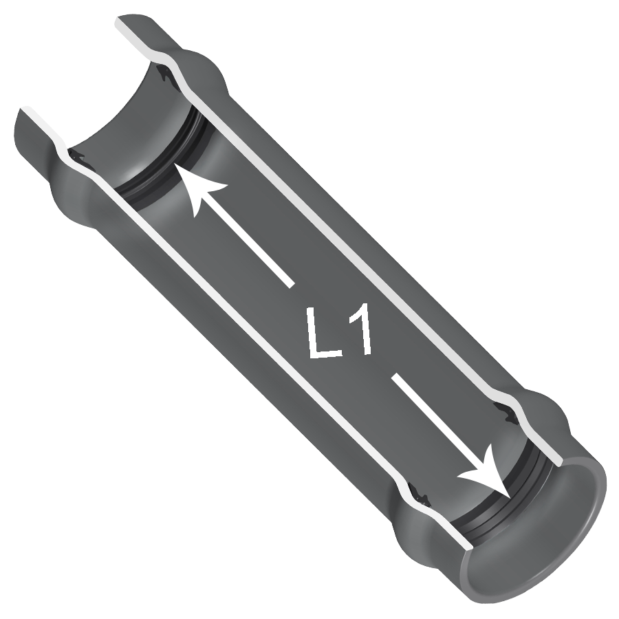 SPEARS VALVES 828-100F Repair Coupling, Gasket, Schedule 80, 10 Size, PVC | BU7CHE