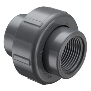 SPEARS VALVES 8358-005 Transition Union, FKM, BSP x FPT, 1/2 Inch Size, PVC | BU7DBY