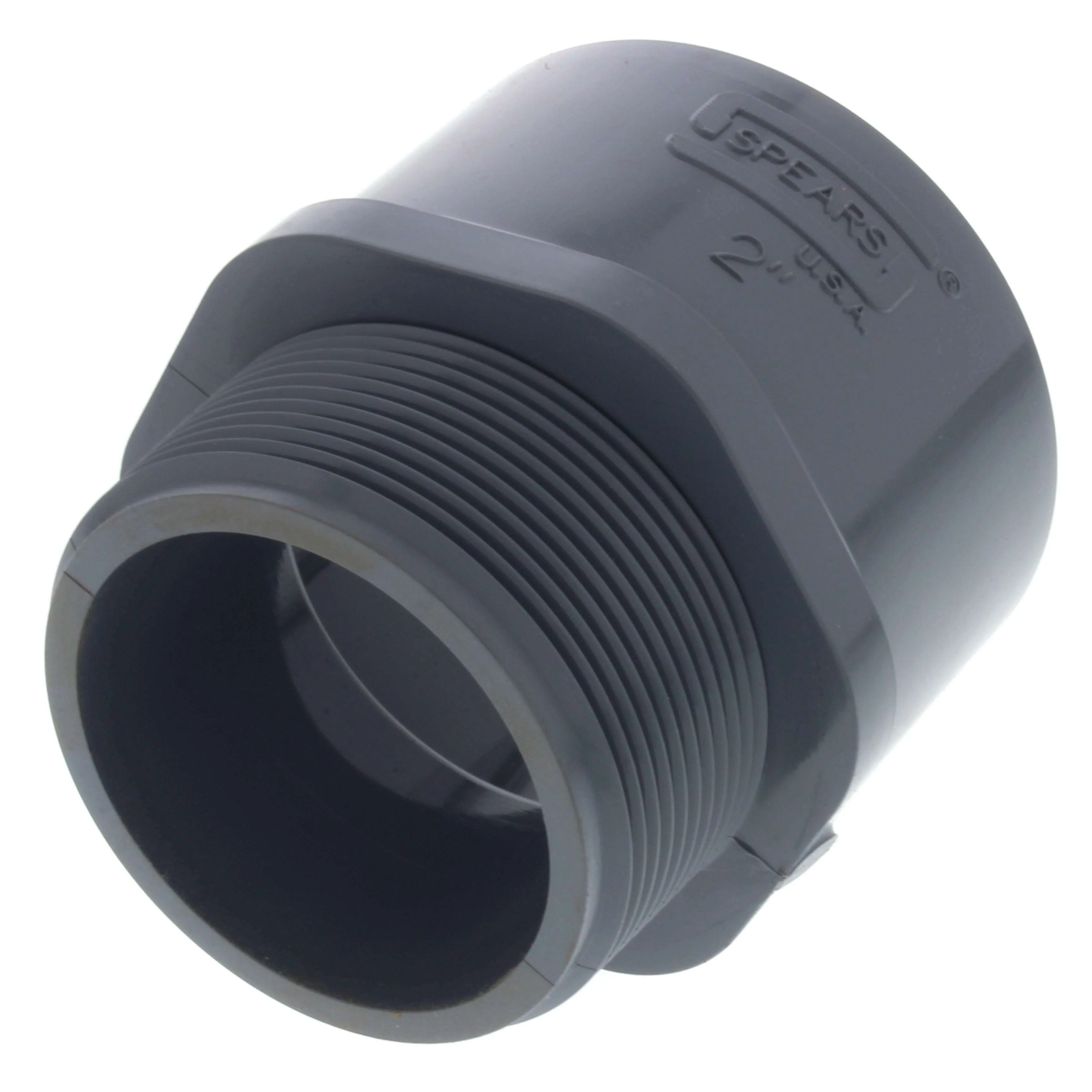 SPEARS VALVES 836-020C Male Adapter, MPT x Socket, Schedule 80, 2 Inch Size, CPVC | BU7JBW