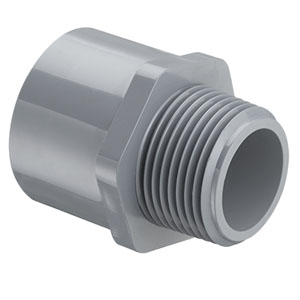 SPEARS VALVES 836-080CF Male Adapter, MPT x Socket, Schedule 80, 8 Inch Size, CPVC | BU7NGU