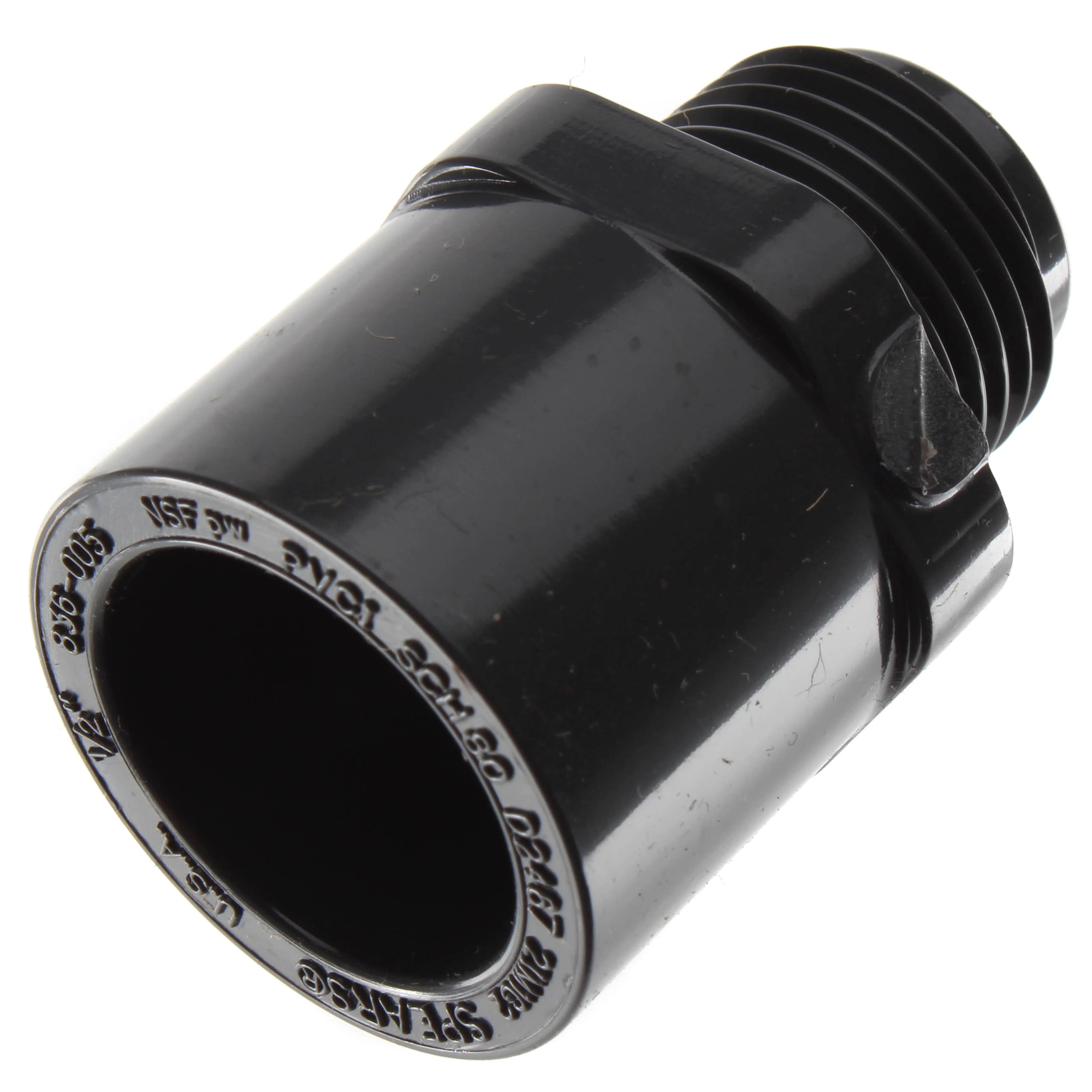 SPEARS VALVES 836-053 Reducer Male Adapter, MPT x Socket, Schedule 80, 3/8X1/2 Inch Size, PVC | BU7LWE