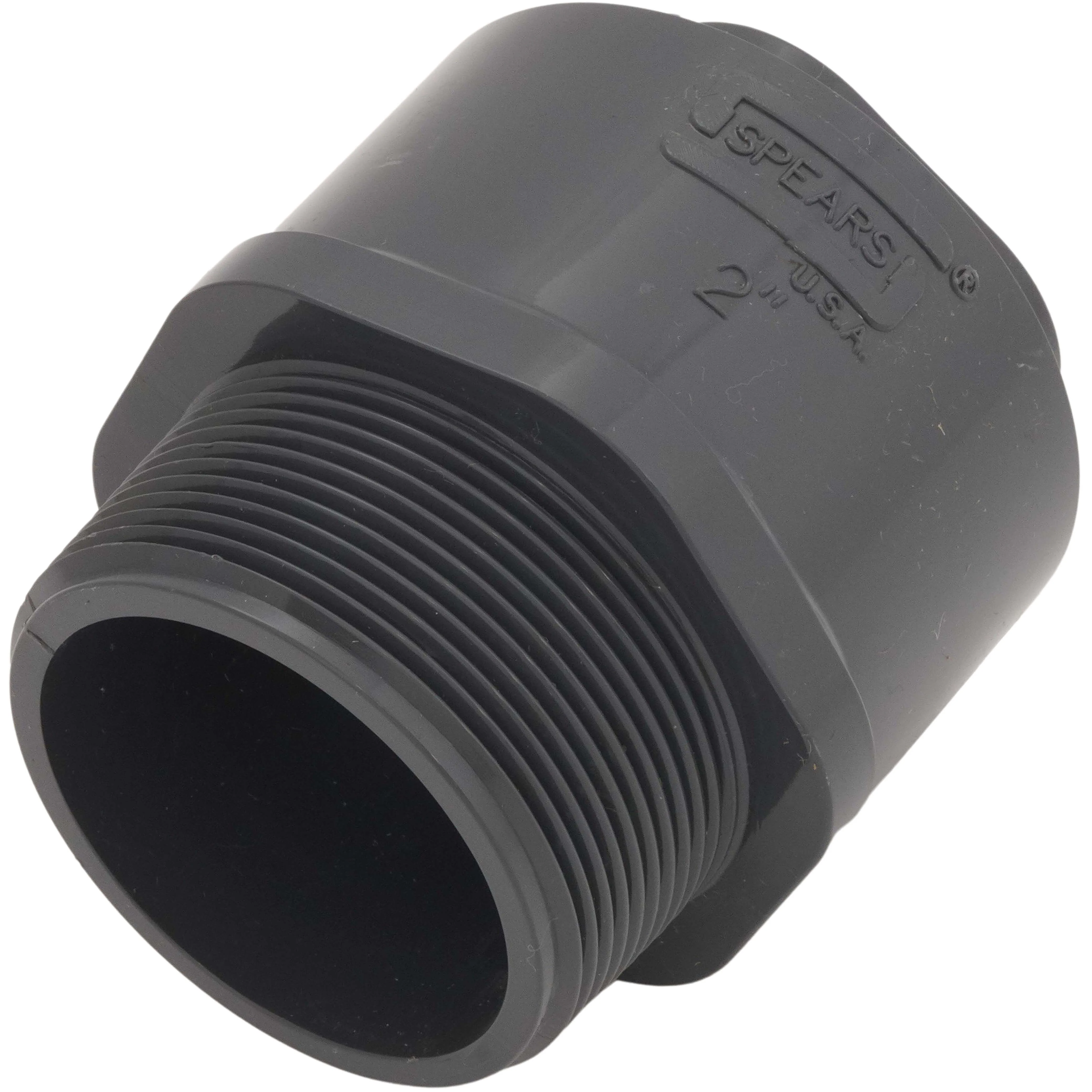SPEARS VALVES 836-251 Reducer Male Adapter, MPT x Socket, Schedule 80, 2X1-1/2 Inch Size, PVC | BU7LWA