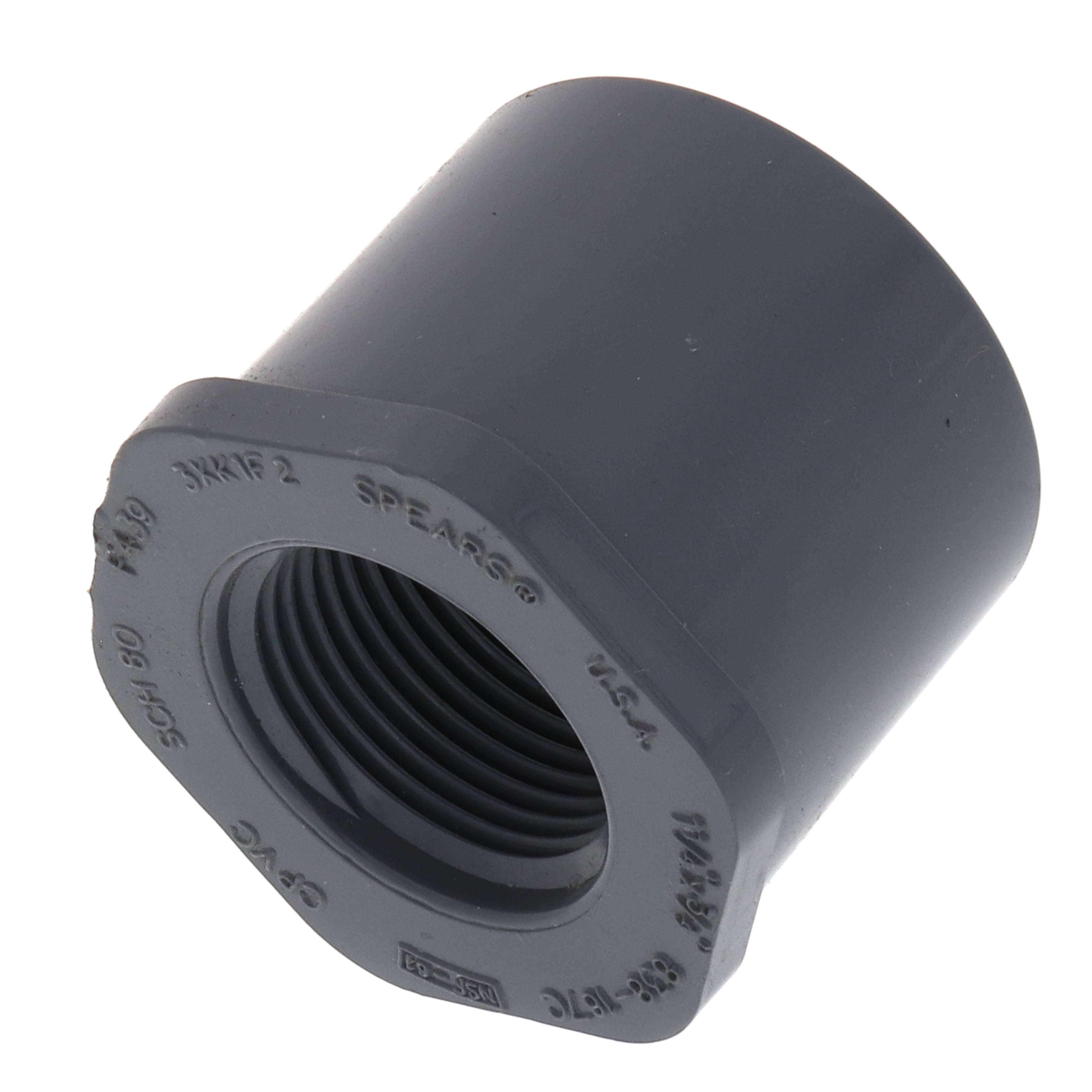 SPEARS VALVES 838-167C Reducer Bushing, Spigot x FPT, Schedule 80, 1-1/4 x 3/4 Size, CPVC | BU7NJH