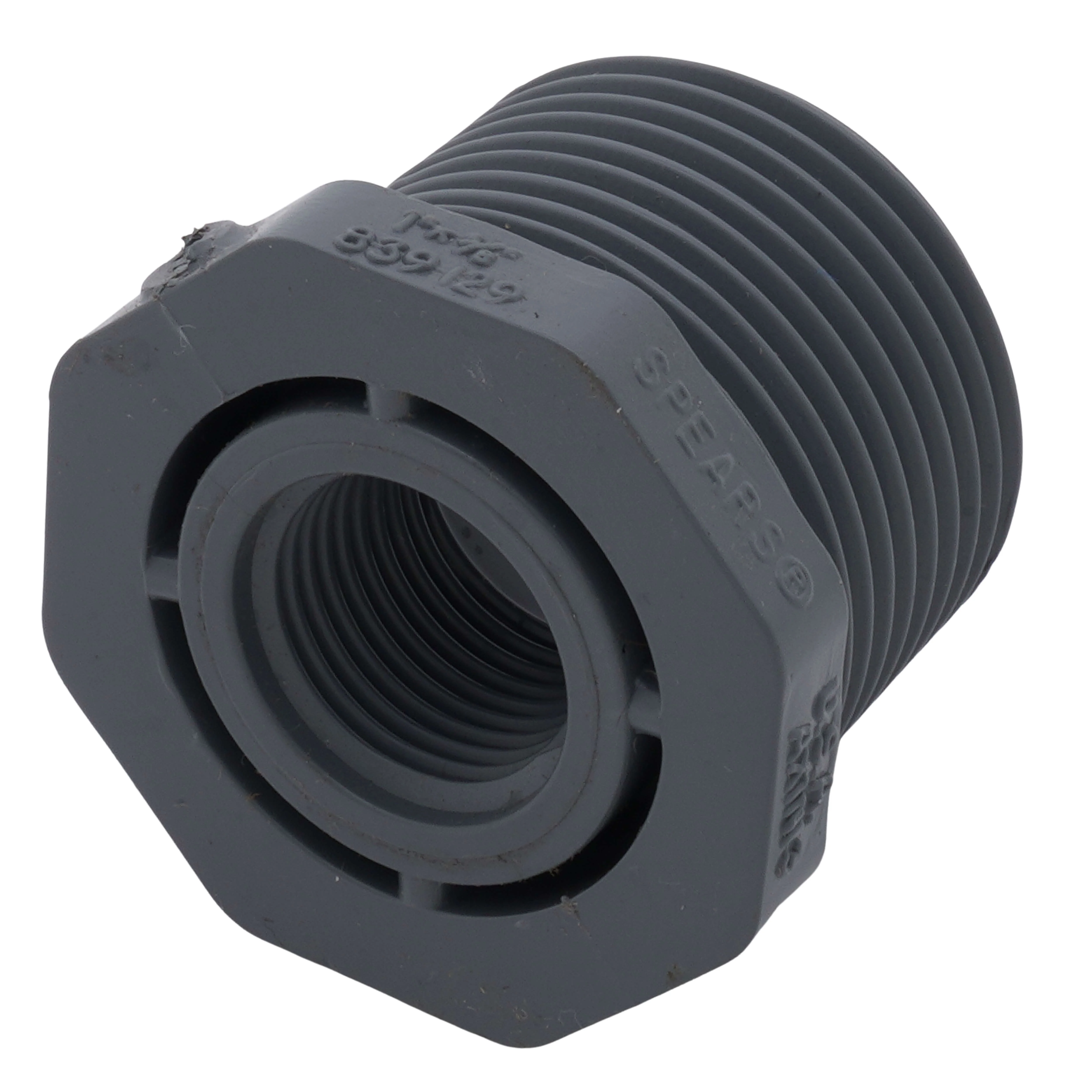 SPEARS VALVES 839-129C Reducer Bushing, MPT x FPT Schedule 80, 1 x 3/8 Size, CPVC | BU7DPD