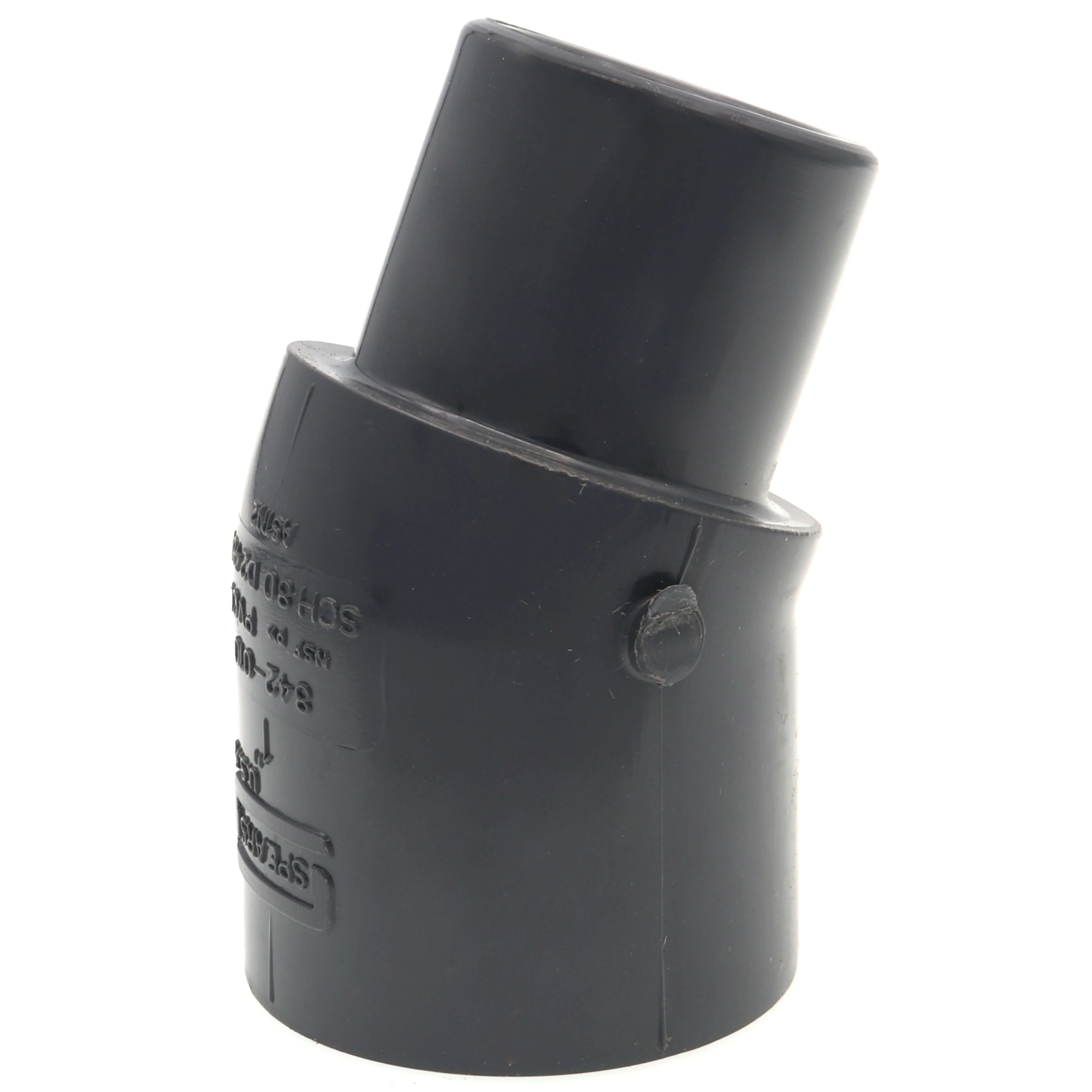 SPEARS VALVES 842-010 Street Elbow, 22-1/2 Deg., Spigot x Socket, Schedule 80, 1 Size, PVC | BU7DRB