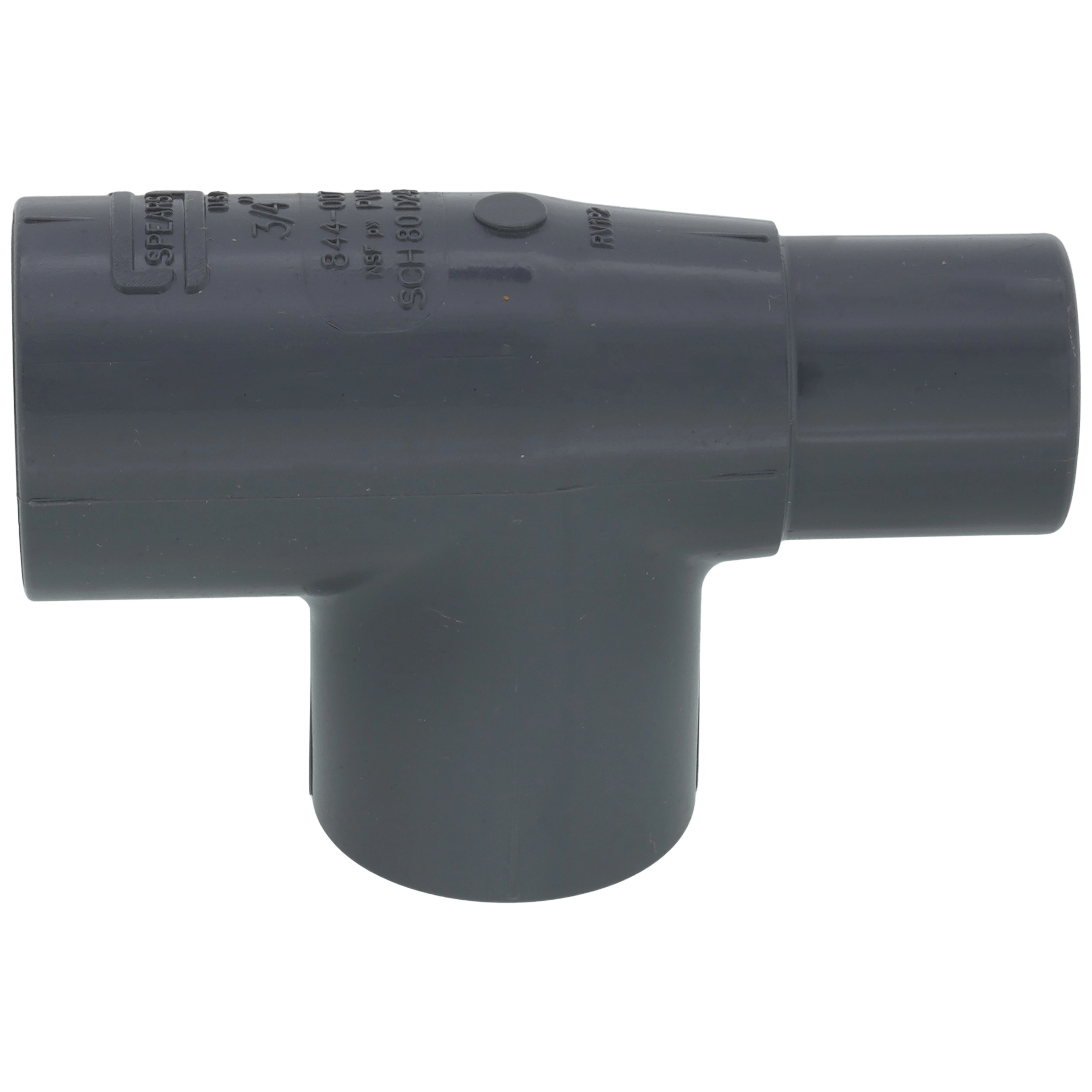 SPEARS VALVES 844-007 Street Tee, Spigot x Socket x Socket, Schedule 80, 3/4 Inch Size, PVC | BU7LGJ