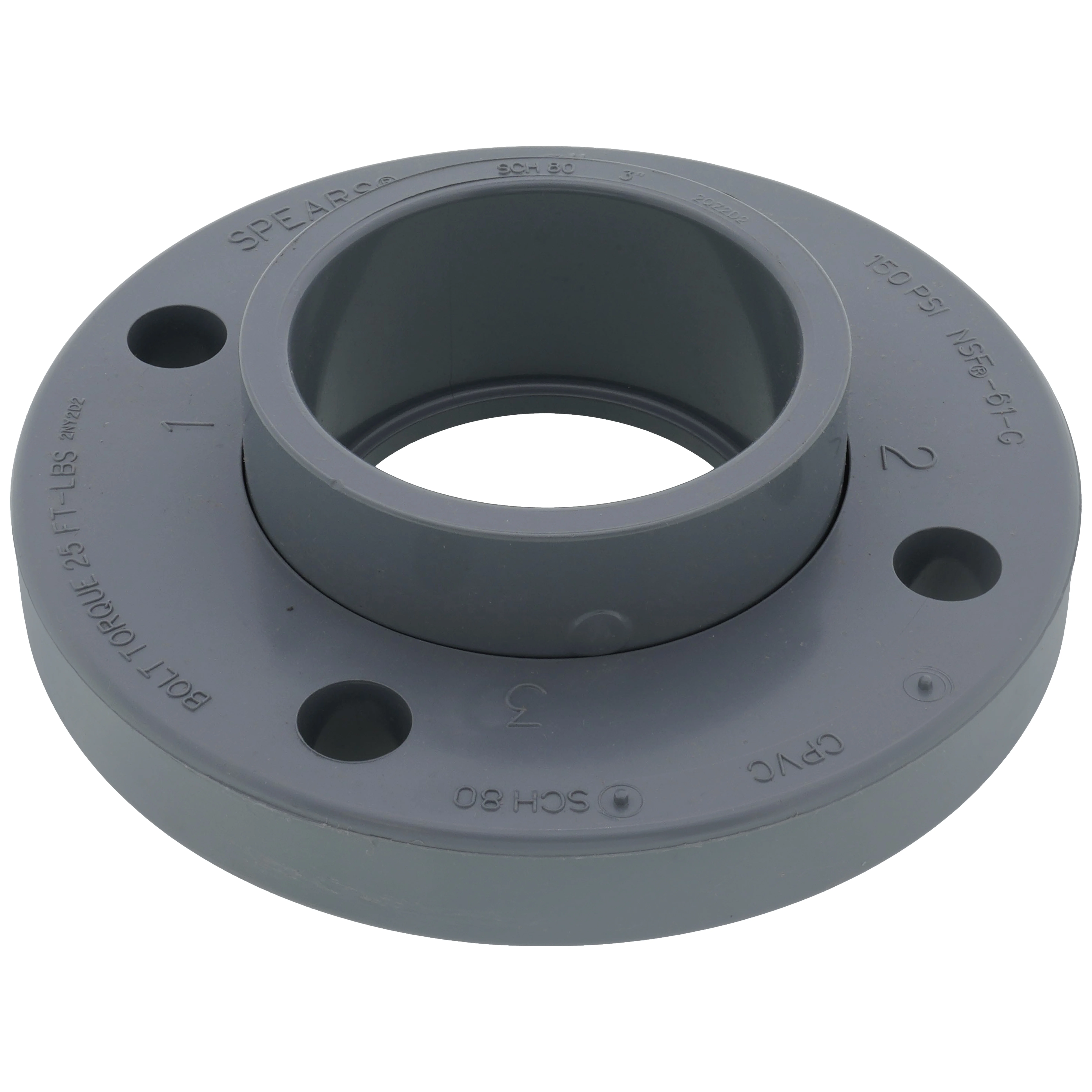 SPEARS VALVES 854-030C Flange, Van Stone, Socket, Class 150, 150 PSI, 3 Inch Size, CPVC | BU7JUB