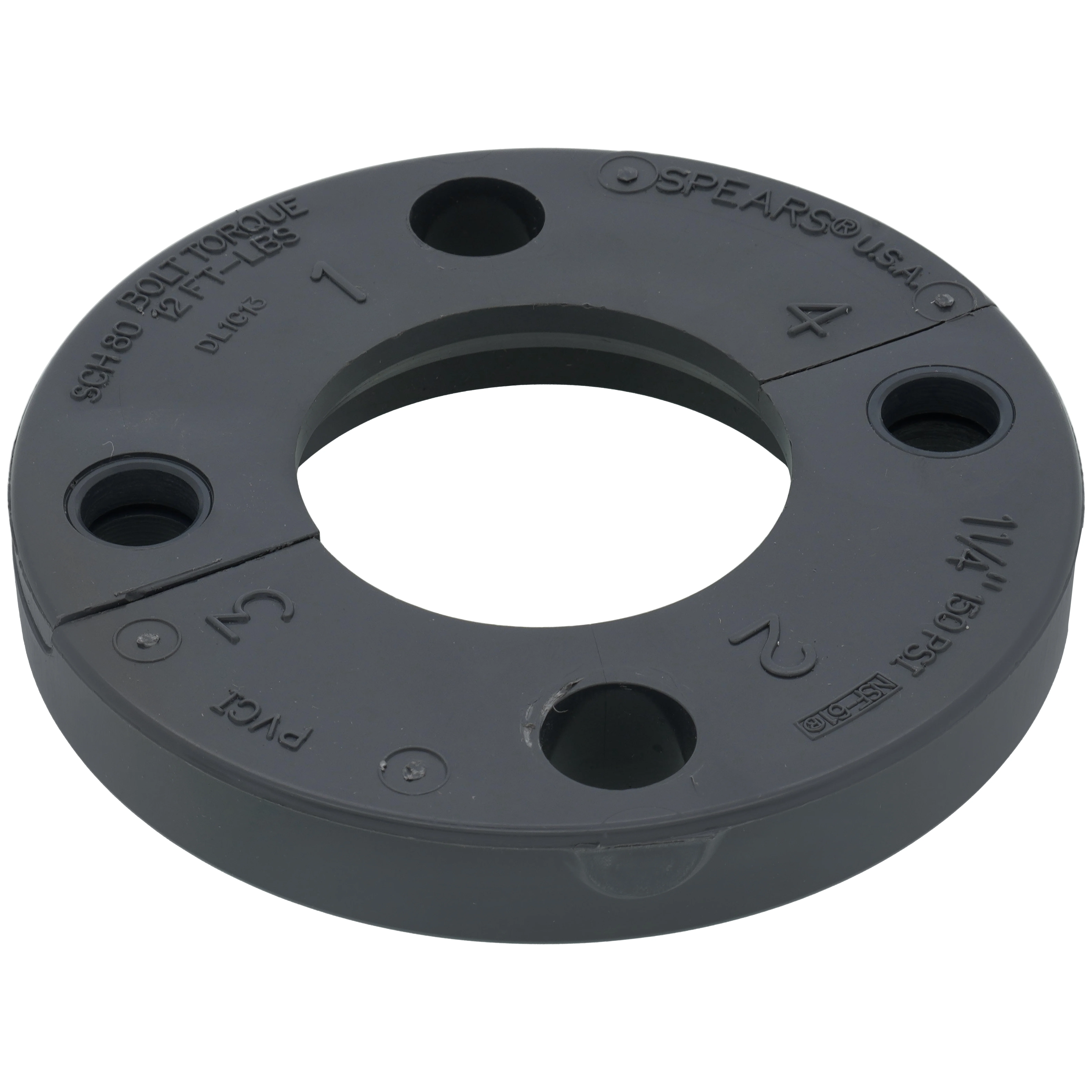 SPEARS VALVES 854P-012-1S Flange Replacement Split Rings, 1-1/4 Size, PVC | BU7EKU