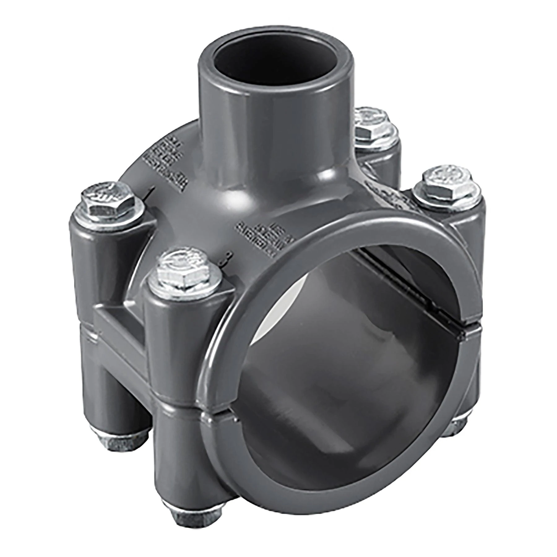 SPEARS VALVES 866SV-249 Clamp-On Saddle, Socket, FKM, SS, 2 x 1 Inch Size, PVC | BU7EWU