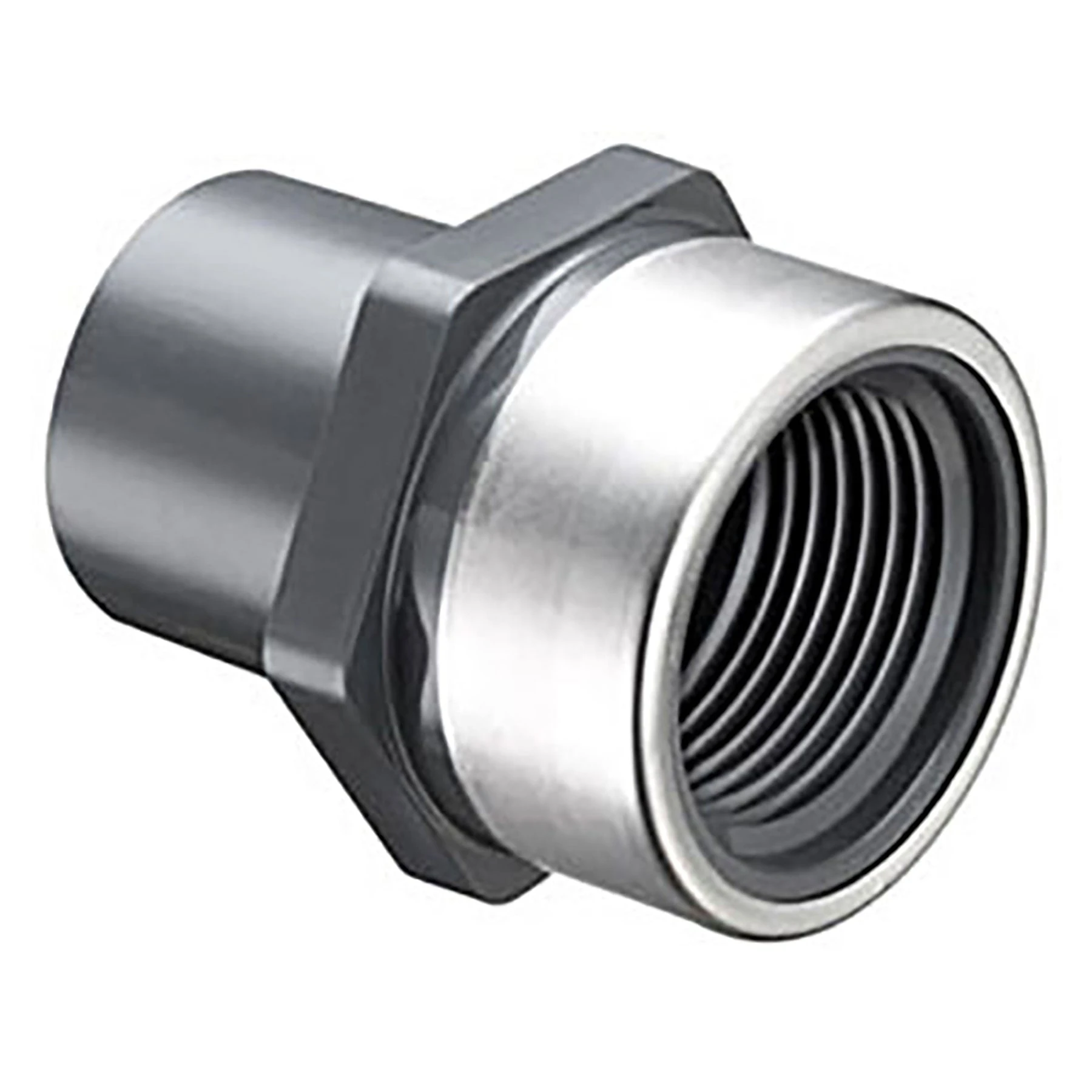 SPEARS VALVES 878-005SR Special Reinforced Spigot Adapter, Spigot x FPT, Schedule 80, 1/2 Inch Size, PVC | BU7LHE