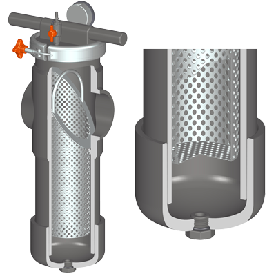 SPEARS VALVES BS22S6-080 Basket Strainer, Socket, EPDM, SS, 6 Mesh, 8 Inch Size, PVC | BU7VXY