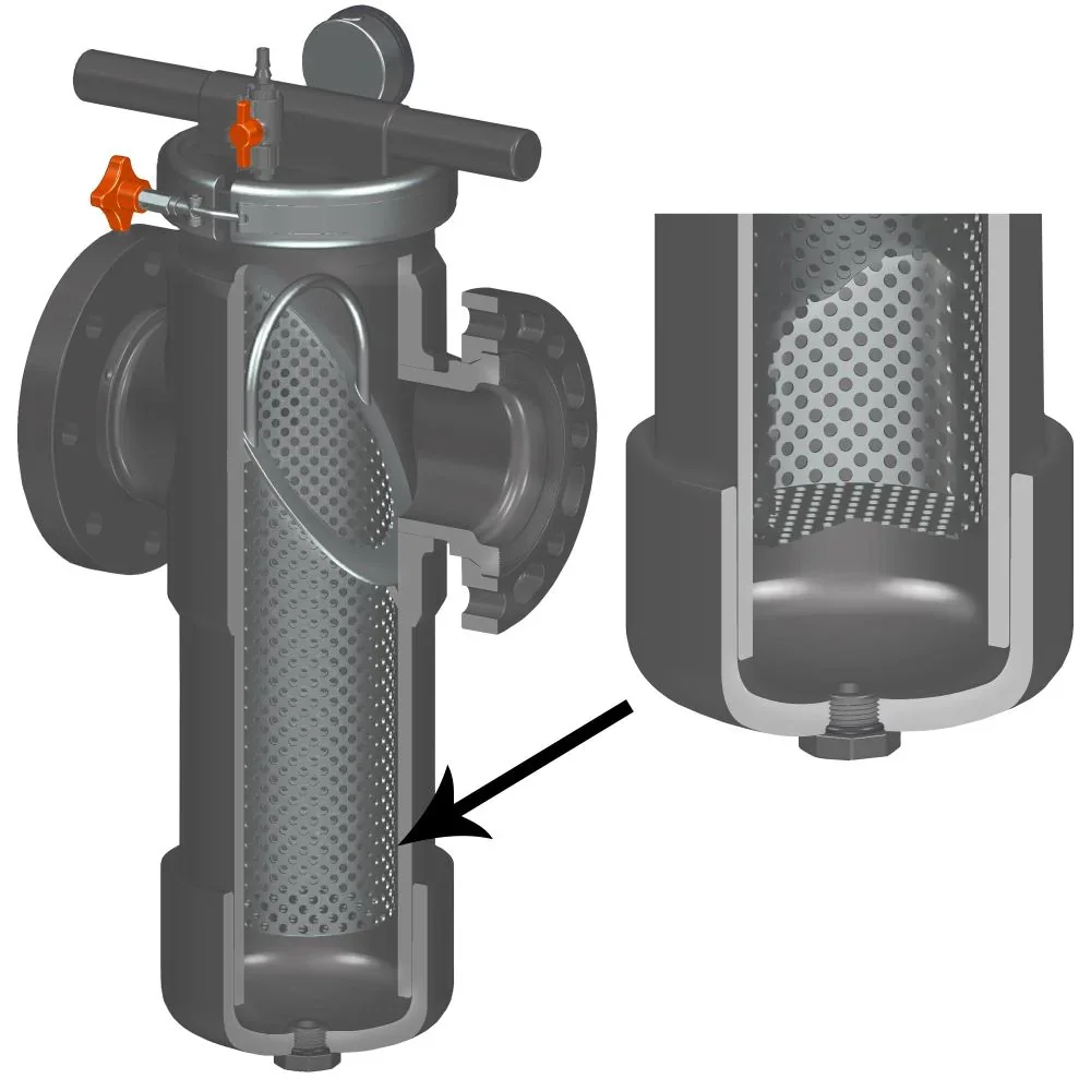 SPEARS VALVES BS23C6-005C Basket Strainer, Flange, EPDM, 6 Mesh, 1/2 Inch Size, CPVC | BU7VZZ