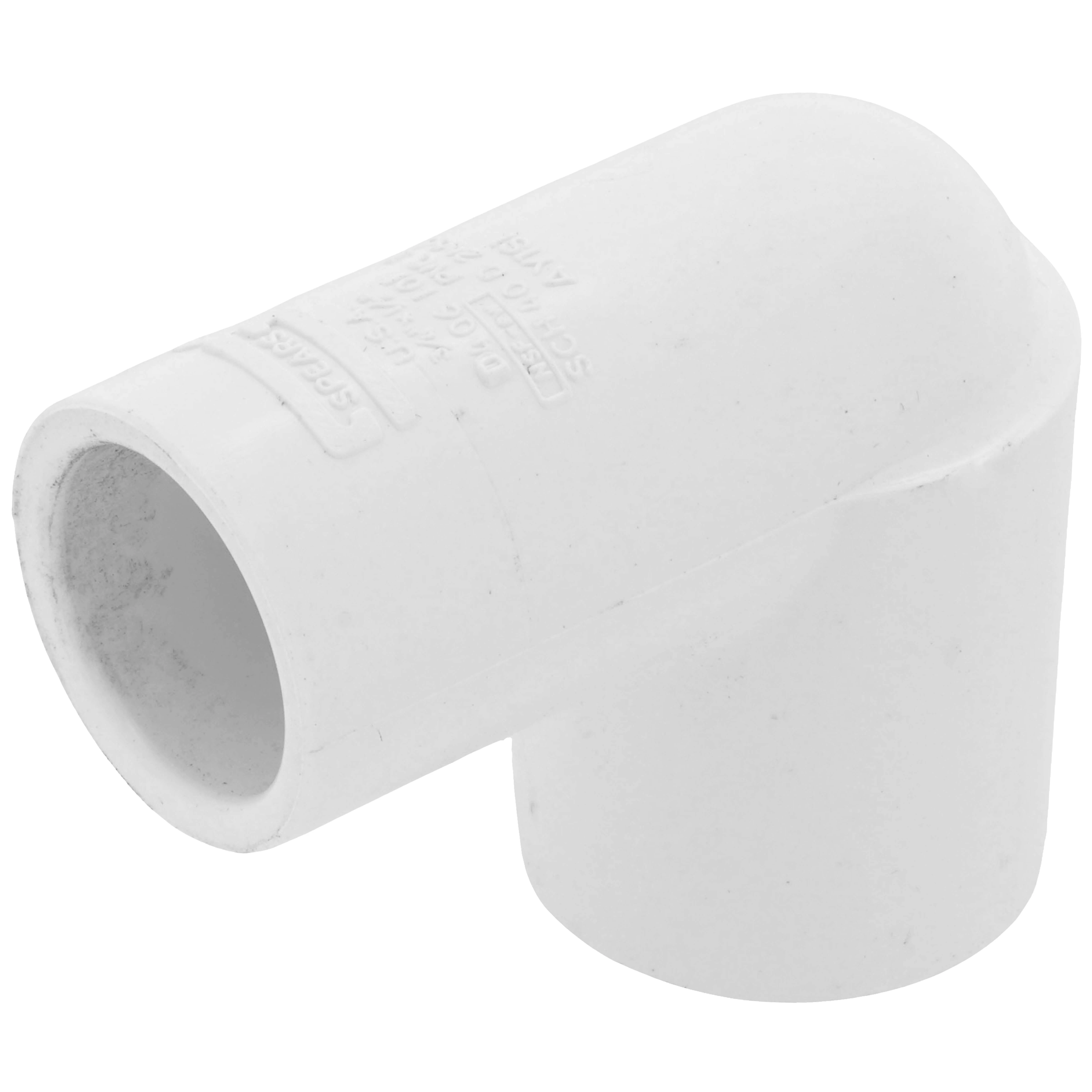 SPEARS VALVES D406-101 Deep Reducer Elbow, 90 Deg., Schedule 40, 3/4 x 1/2 Inch Size, PVC | BU7WUH