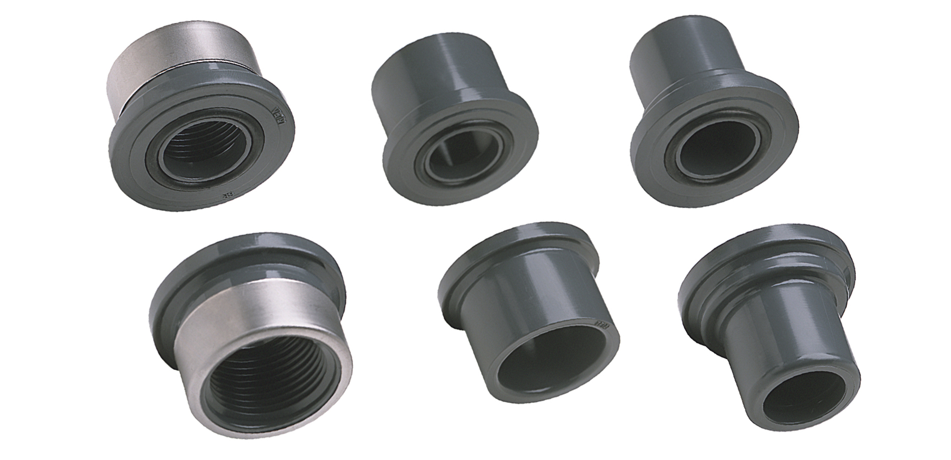 SPEARS VALVES ECSP3-040 Ball Valve Supplemental End Connector, Spigot, FKM, 4 Size, PVC | BZ2DKY