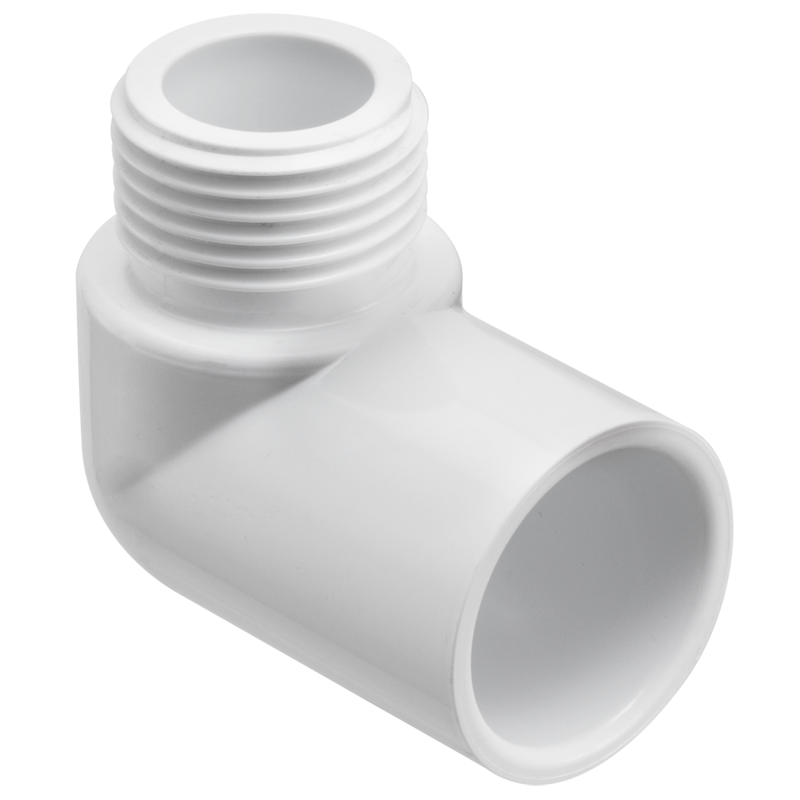 SPEARS VALVES EHP-101 90 Deg. Elbow, MHT x Socket, 3/4 x 1/2 Size, PVC | BU7XVB