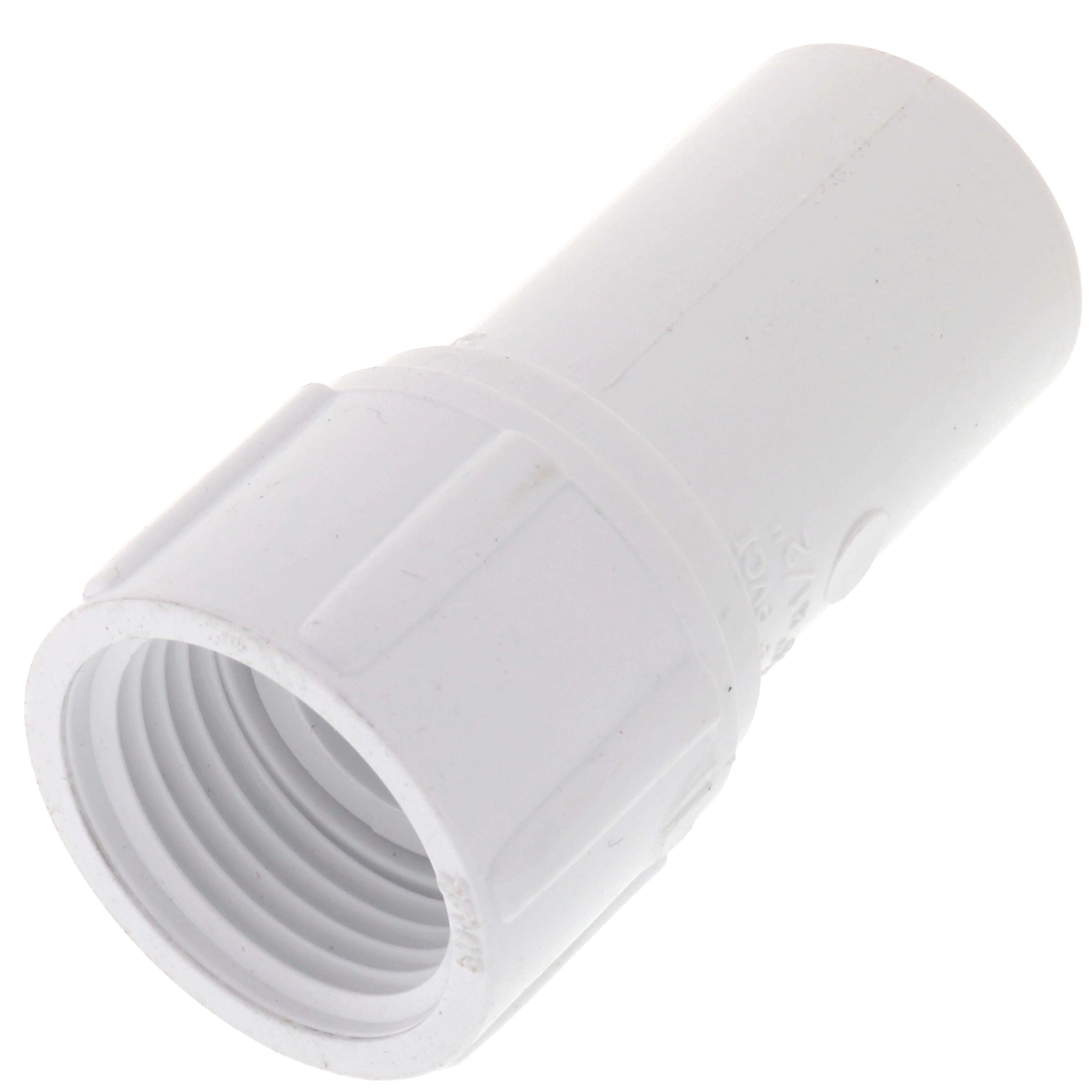 SPEARS VALVES F-64-P Female Adapter, FHT Swivel x Socket, 3/4 x 1/2 Size, PVC | BU7XYT