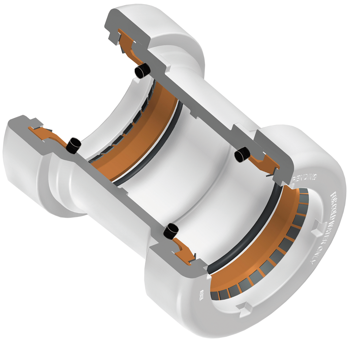 SPEARS VALVES GL429-007 Coupling, 3/4 Size, 235 PSI, PVC, White | BU7YLV