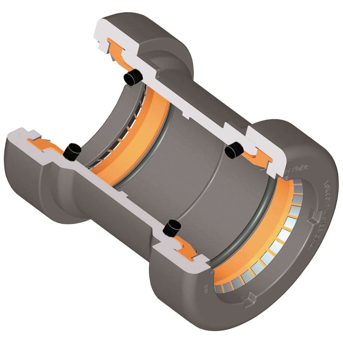SPEARS VALVES GL429-005G Coupling, 1/2 Size, 235 PSI, PVC, Gray | BU7YMB