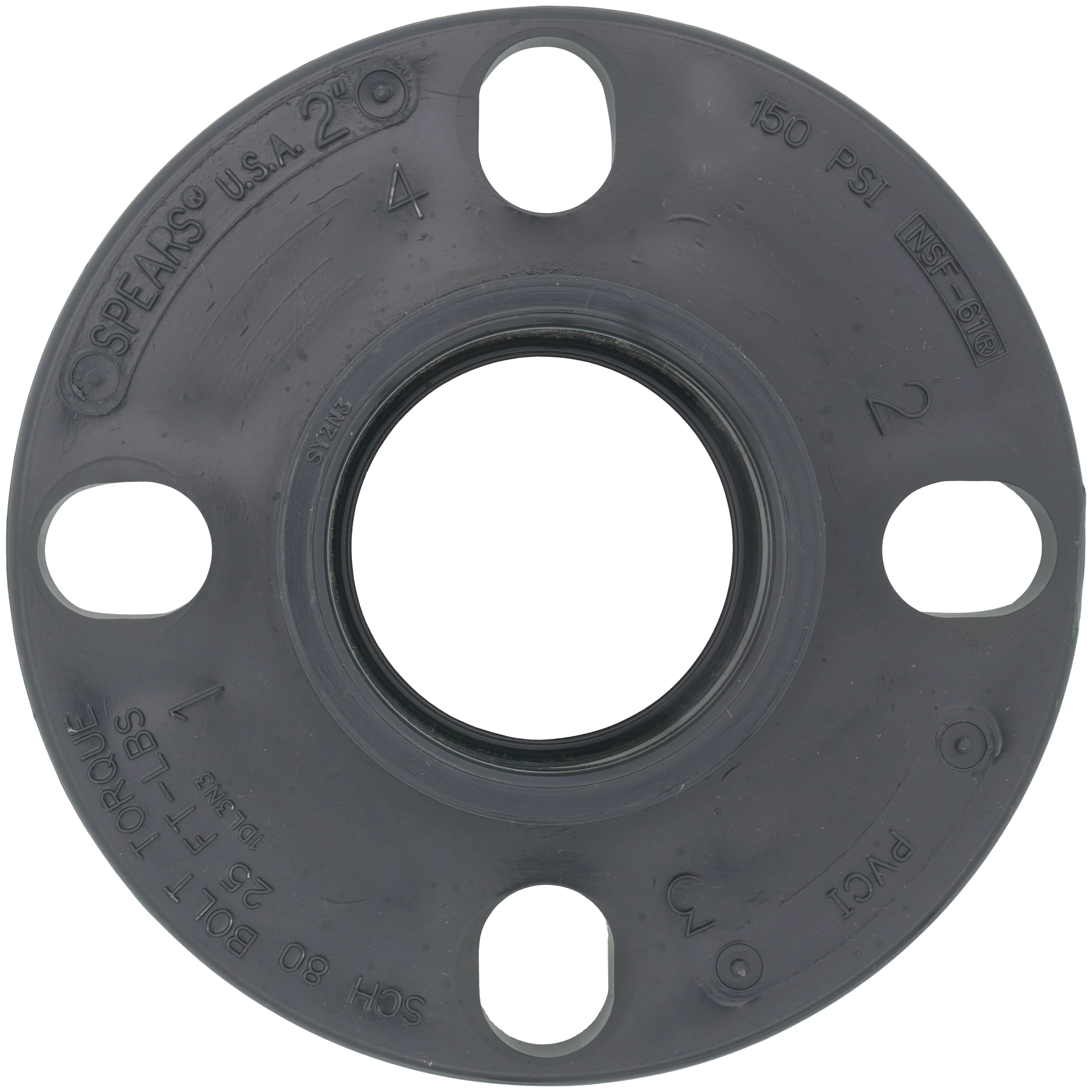 SPEARS VALVES M854-020 Flange Socket, Van Stone Style, Dual Bolt Pattern, 2 Size, PVC | BU7YYF