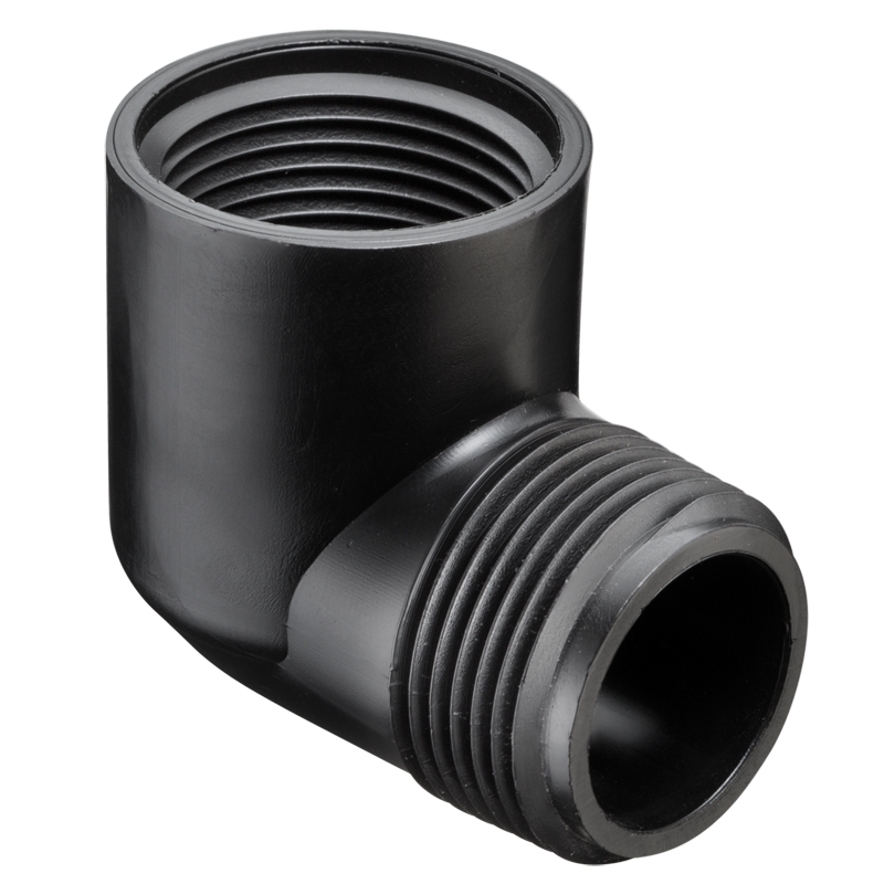 SPEARS VALVES MS412-010BC Street Elbow, 90 Deg., Short Pattern, MPT x FPT, 1 Size, HDPE | BU7ZCY