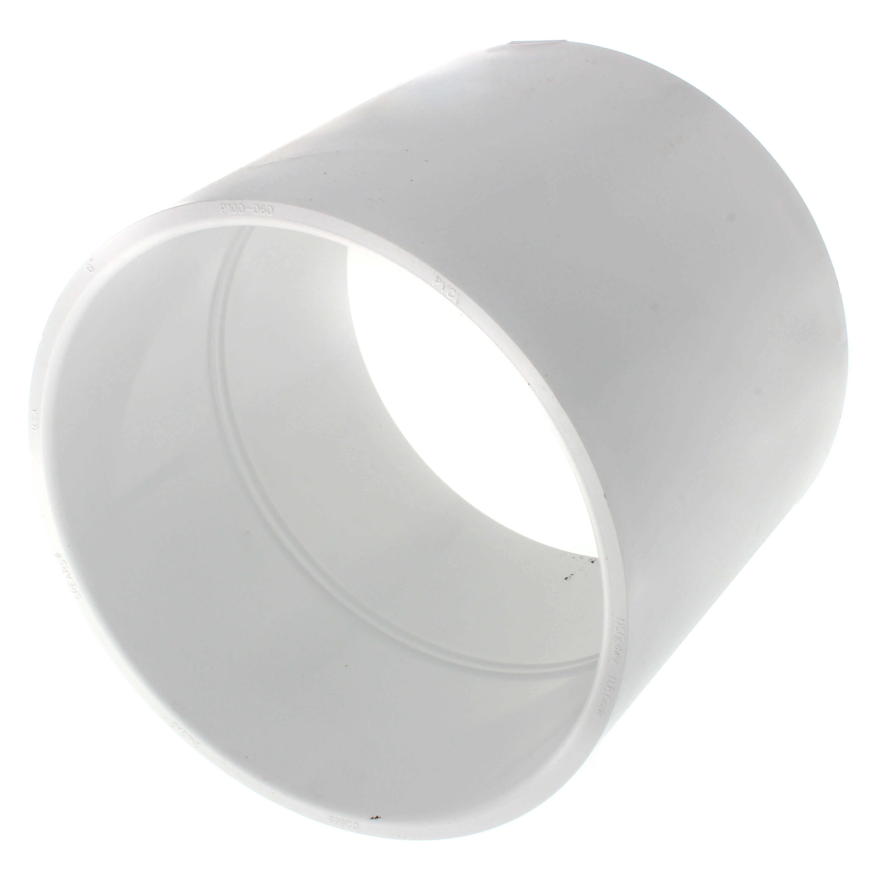 SPEARS VALVES P100-060 Drain Waste Vent Coupling, Hub x Hub, 6 Size, PVC | BU7HWM