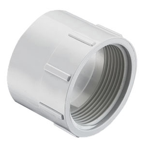 SPEARS VALVES P101-015BC Drain Waste Vent Female Adapter, FPT x Hub, 1-1/2 Size, PVC | BU7ZGR