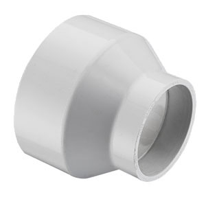 SPEARS VALVES P102-628BC Drain Waste Vent Increaser Reducer, Hub x Hub, 10 x 8 Size, PVC | BU7ZHP