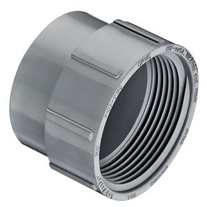 SPEARS VALVES P105-080C Cleanout Adapter, Spigot x FPT, 8 Size, CPVC | BU7ZQB