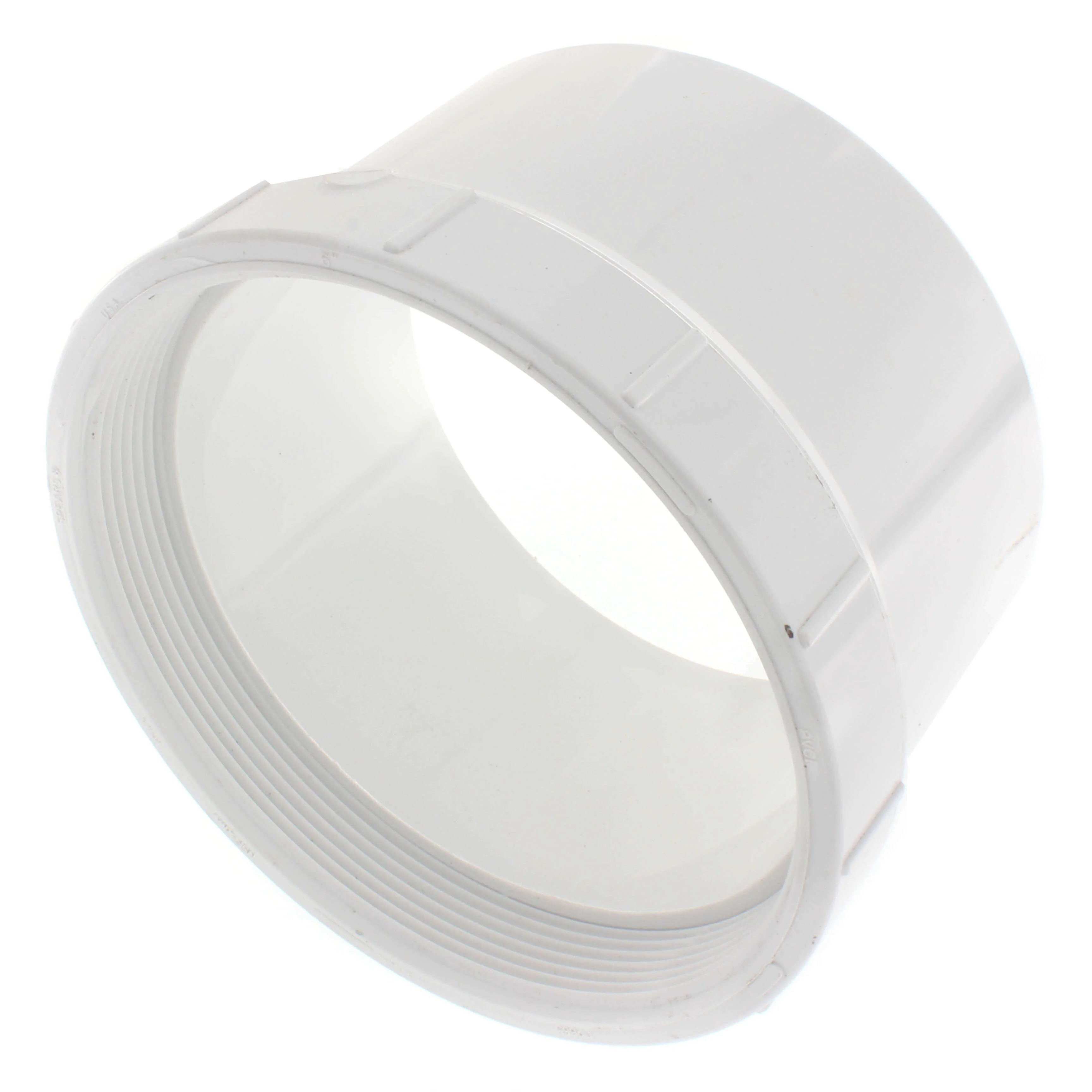 SPEARS VALVES P105-060 Drain Waste Vent Cleanout Adapter, Spigot x FPT, 6 Size, PVC | BU7ZPY