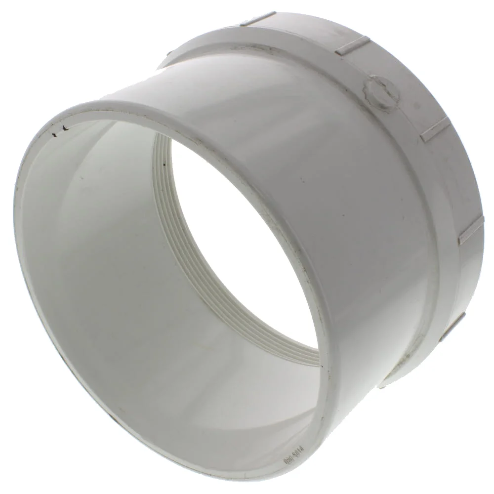 SPEARS VALVES P105-080 Drain Waste Vent Cleanout Adapter, Spigot x FPT, 8 Size, PVC | BU7ZPT