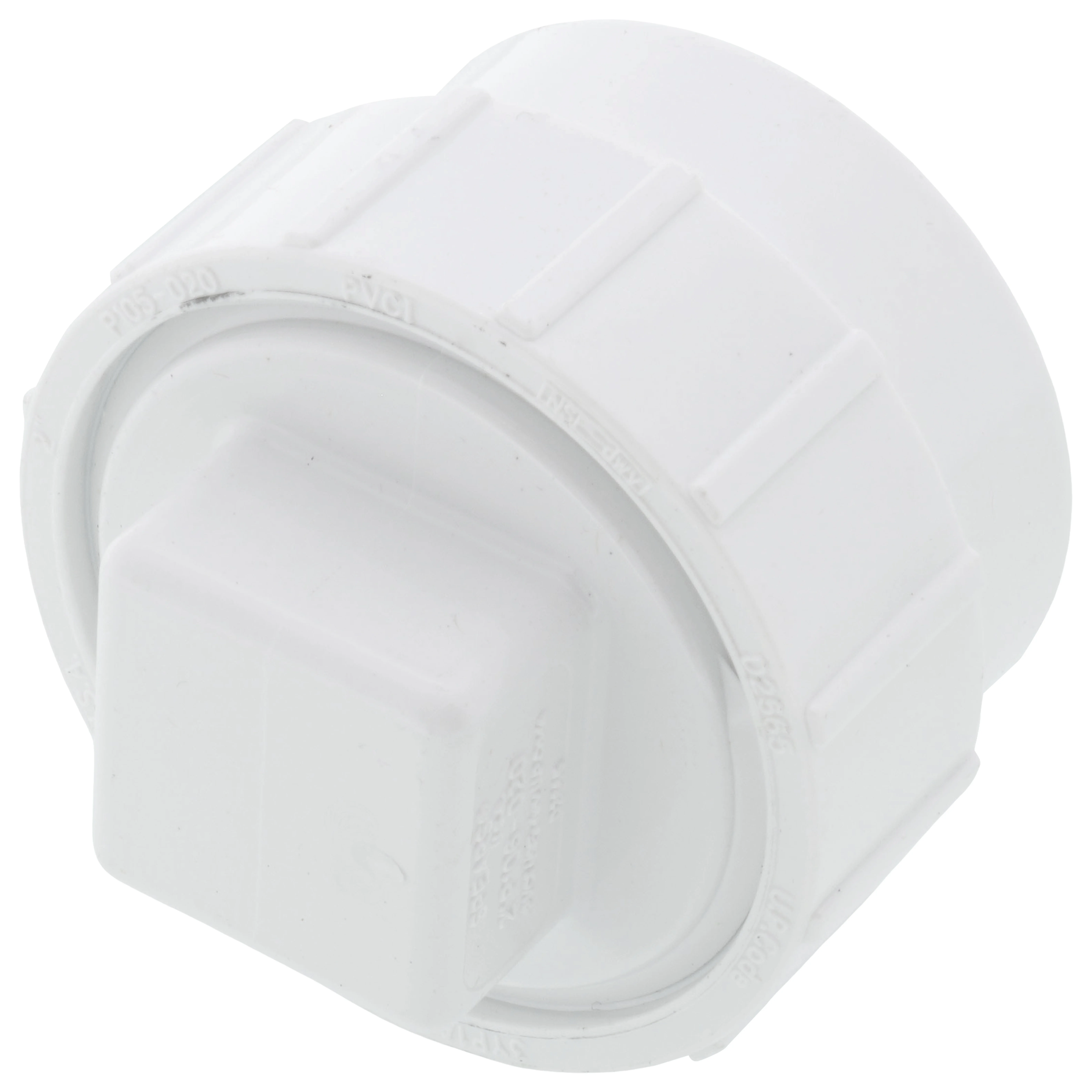 SPEARS VALVES P105X-020 Drain Waste Vent Cleanout Adapter, Spigot x FPT, With Plug, 2 Size, PVC | BU7NYT