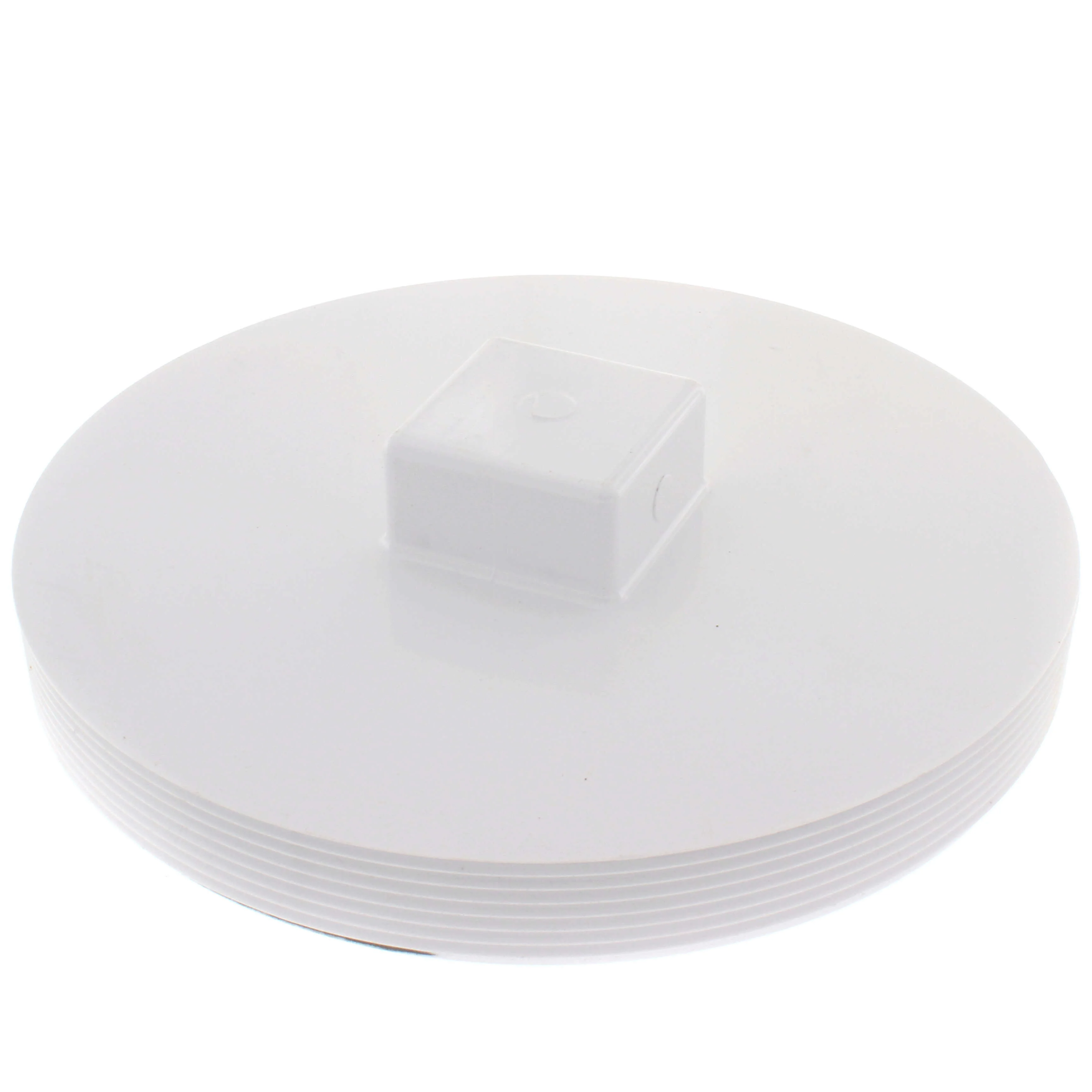 SPEARS VALVES P106-080 Drain Waste Vent Square Head Cleanout Plug, MPT, 8 Size, PVC | BU7MBQ