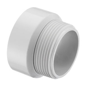 SPEARS VALVES P109-040BC Drain Waste Vent Male Adapter, MPT x Hub, 4 Size, PVC | BU7ZKG