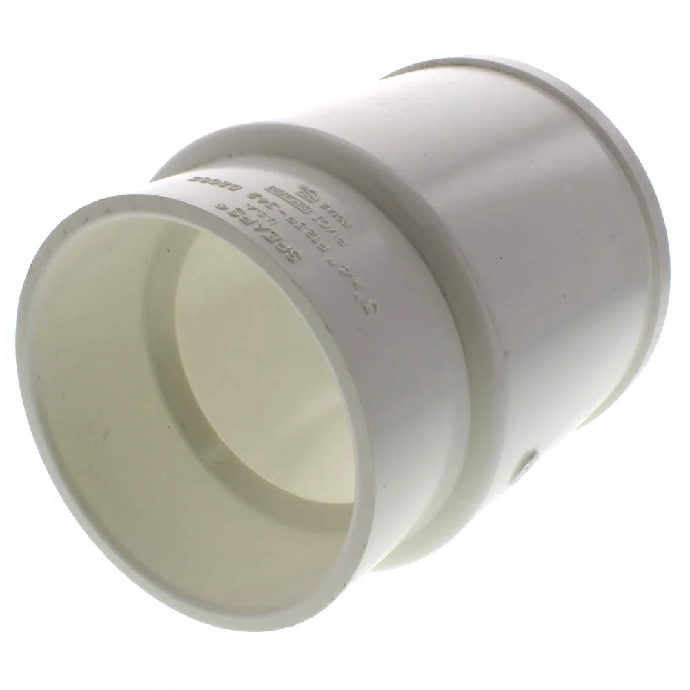 SPEARS VALVES P123R-342 Drain Waste Vent Hub Adapter Increaser, 3 x 4 Size, Cast Iron, PVC | BU7ZRP
