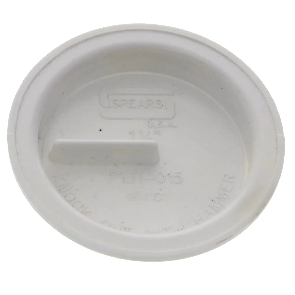 SPEARS VALVES P131-015 Cap, Hub, 1-1/2 Inch Size, PVC | BU7KKE