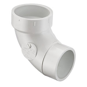 SPEARS VALVES P302-020BC Drain Waste 1/4 Bend Street, Spigot x Hub, 2 Size, PVC | BU7ZXR