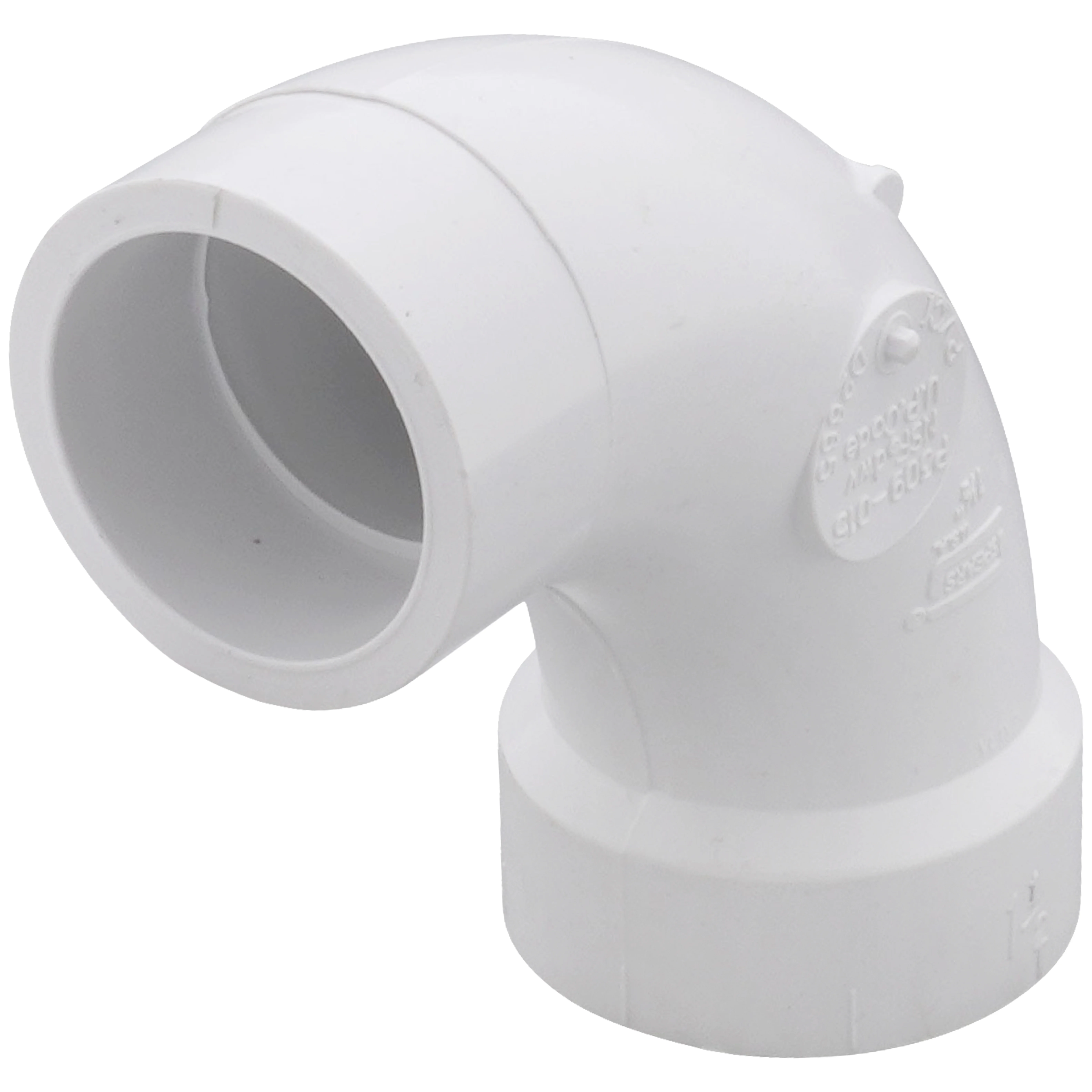 SPEARS VALVES P309-015 Drain Waste Vent Street Long Sweep 1/4 Bend, Hub x Spigot, 1-1/2 Size, PVC | BU7ZUL