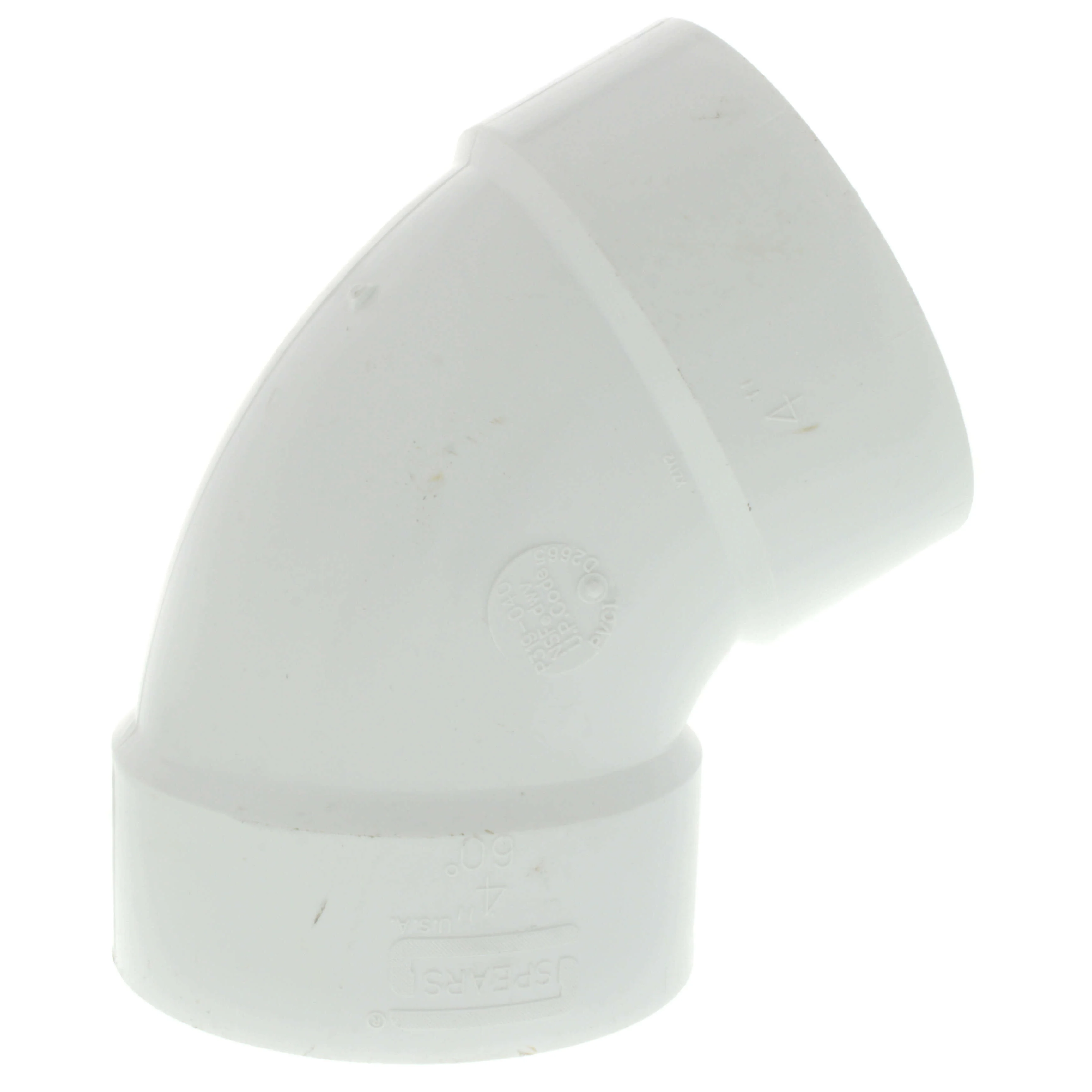 SPEARS VALVES P319-040 Pipe, 1/6 Bend, Hub x Hub, 4 Size, PVC | BU7JUV