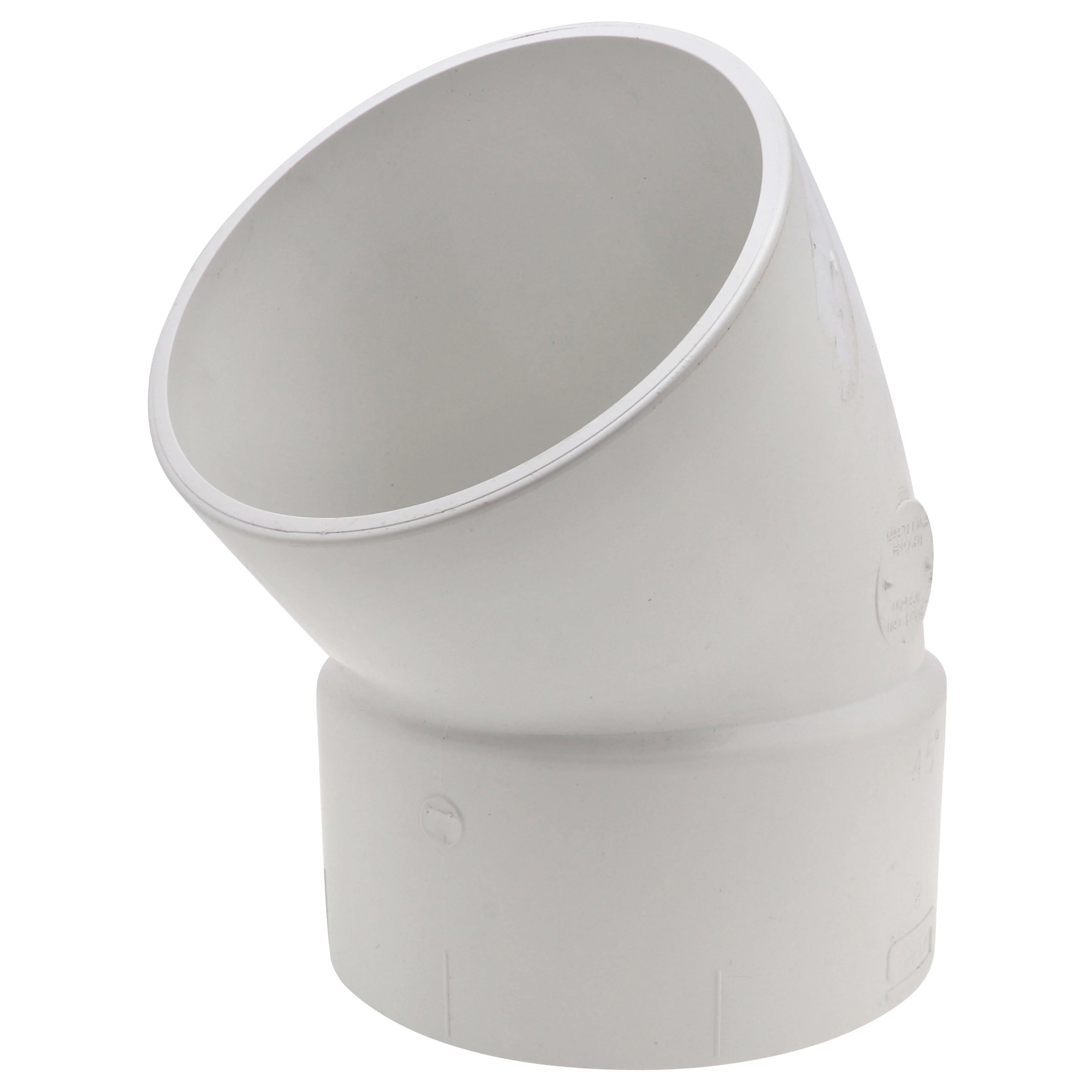 SPEARS VALVES P323-080 Drain Waste Vent Long Sweep 1/8 Bend, Hub x Spigot, 8 Size, PVC | BU7ZZR