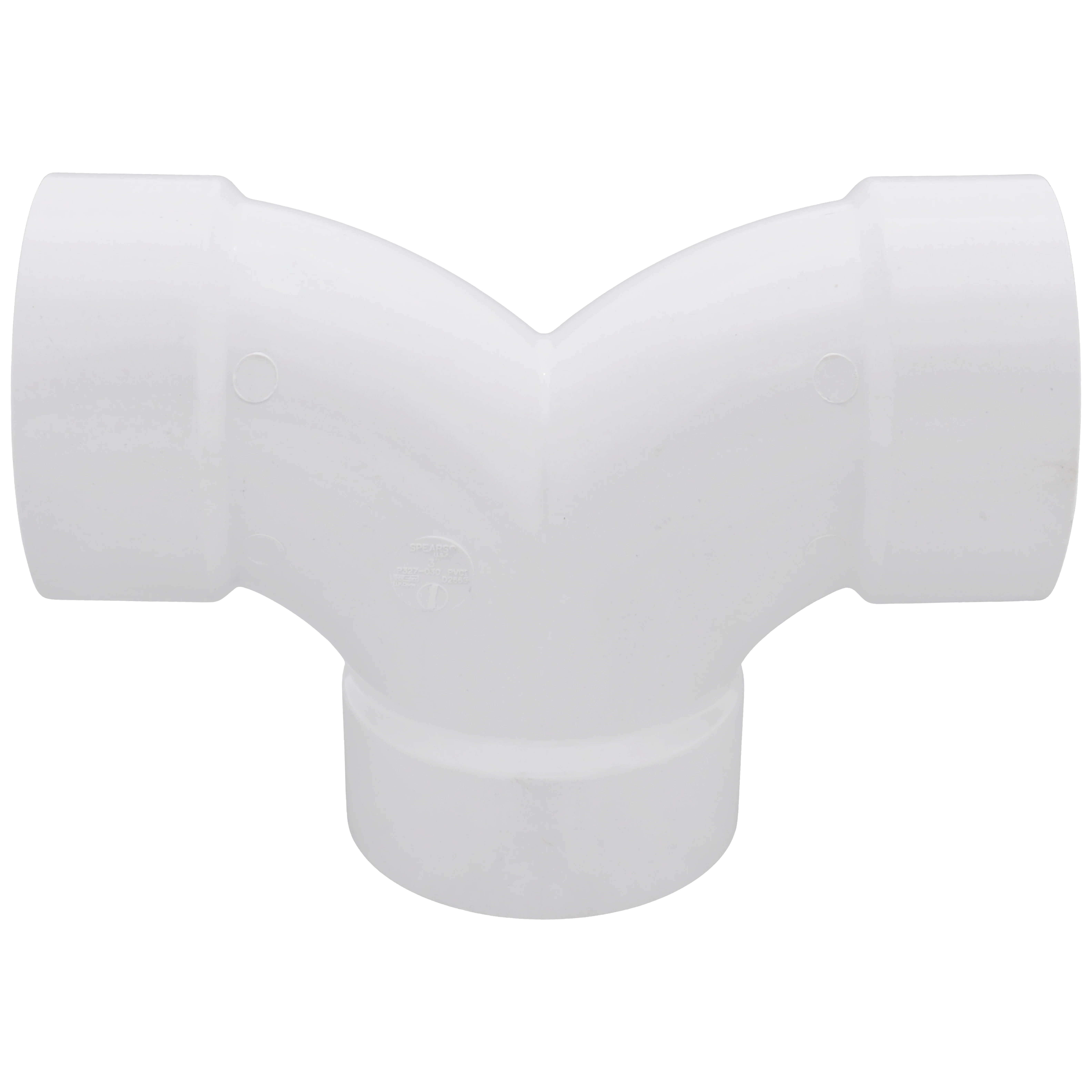 SPEARS VALVES P327-030 Double 1/4 Bend, Hub x Hub x Hub, 3 Size, PVC | BU8ABK