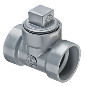SPEARS VALVES P444X-080C Cleanout Tee, With Plug, Hub x Hub x FPT, 8 Size, CPVC | BU8APN