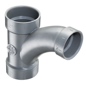 SPEARS VALVES P502-337C Combination Wye, 1/8 Bend, Hub x Hub x Hub, 3 x 3 x 1-1/2 Size, CPVC | BU8ATE