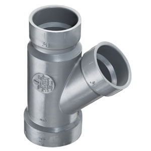 SPEARS VALVES P601-580C Reducer Wye, Hub x Hub x Hub, 8 x 8 x 3 Size, CPVC | BU8AXD