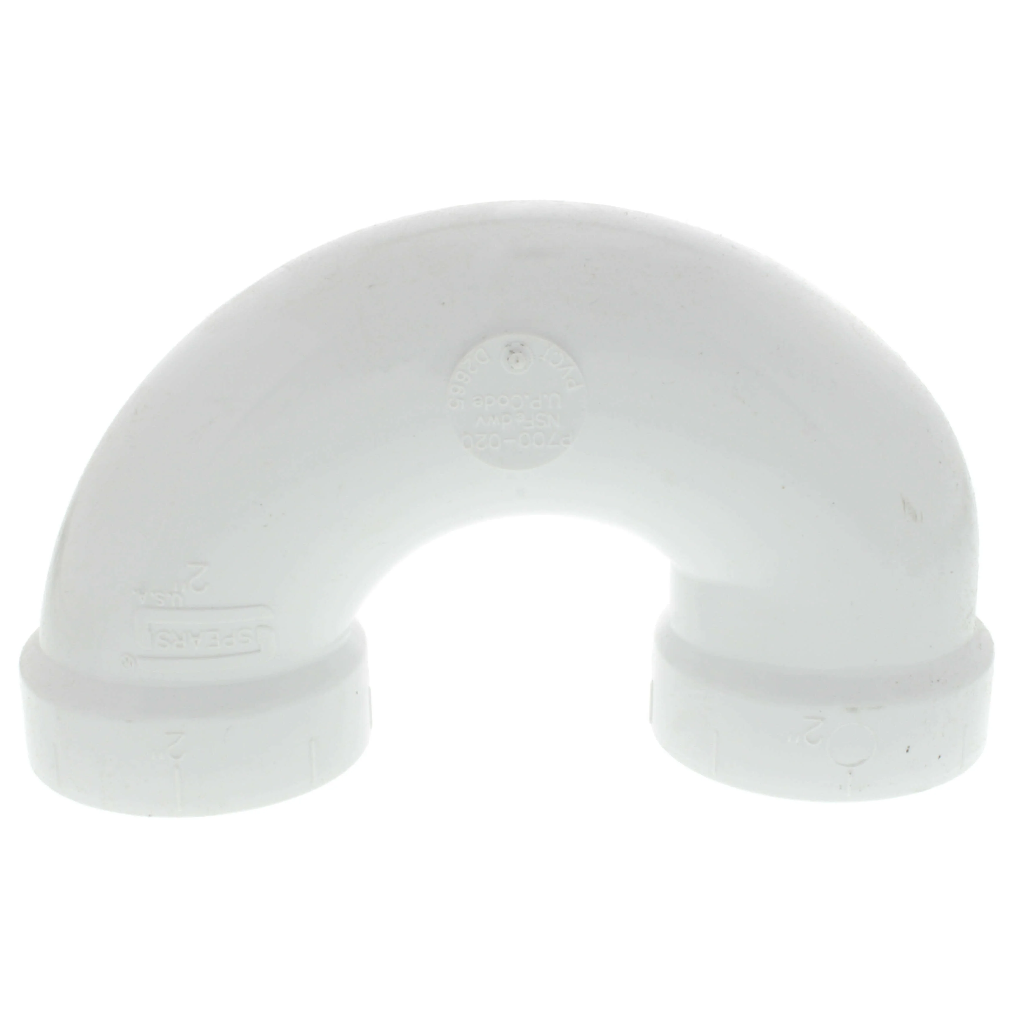 SPEARS VALVES P700-020 Pipe, Return Bend, Hub x Hub, 2 Size, PVC | BU7NZU