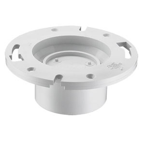 SPEARS VALVES P800KO-422BC Drain Waste Vent Closet Flange, With Ko Hub, 4 x 3 Size, PVC | BU8BCY