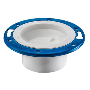 SPEARS VALVES P811KO-422BC Drain Waste Vent Closet Flange, With Adjustable Ring Hub, 4 x 3 Size, PVC | BU8BDD