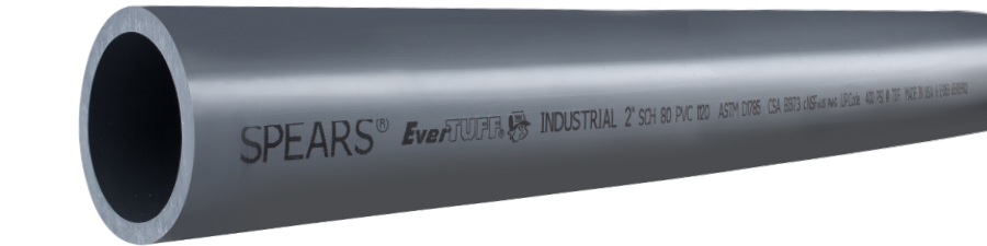 SPEARS VALVES PD-800-010 Pipe, 20 ft.ngth, Schedule 80, 1 Inch Size, PVC | BU7KHK